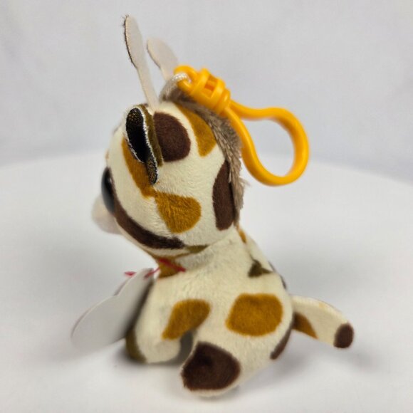 TY Beanie Boos - STILTS the Giraffe (Glitter Eyes)(Key Clip - 3 inch) - NWT - Picture 2 of 8